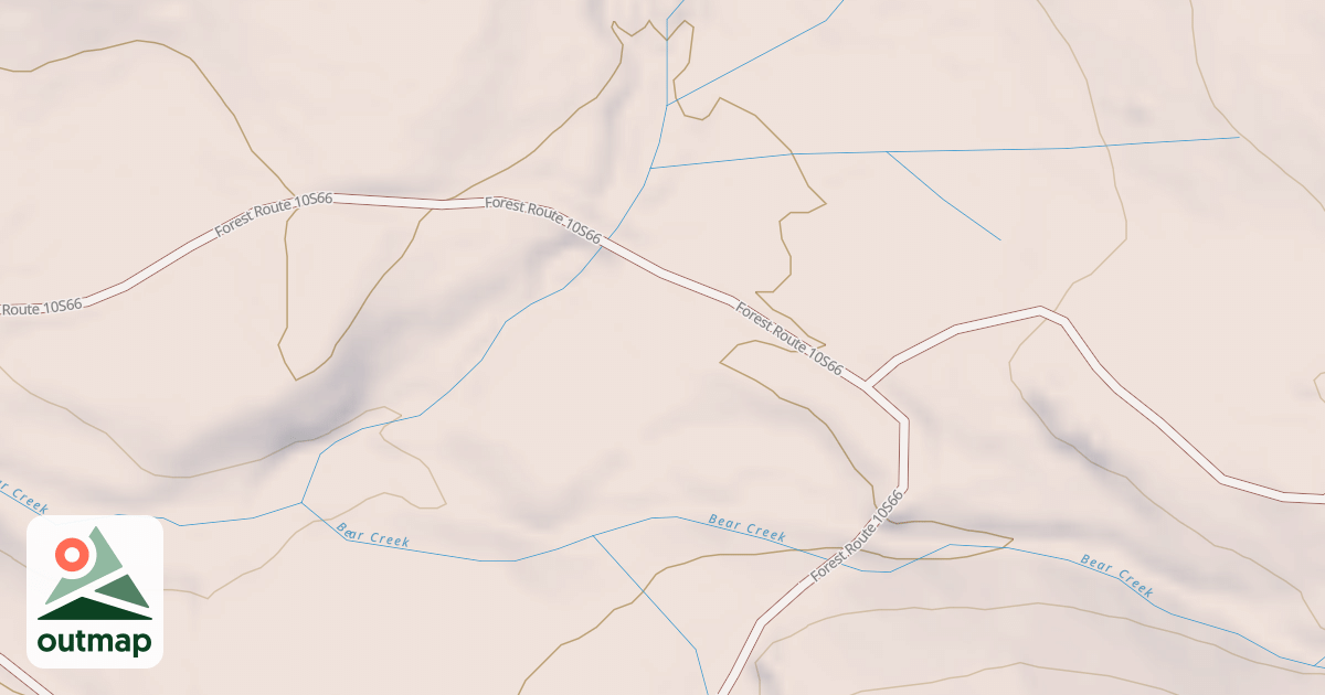 Map of BEAR CREEK SPUR Q
