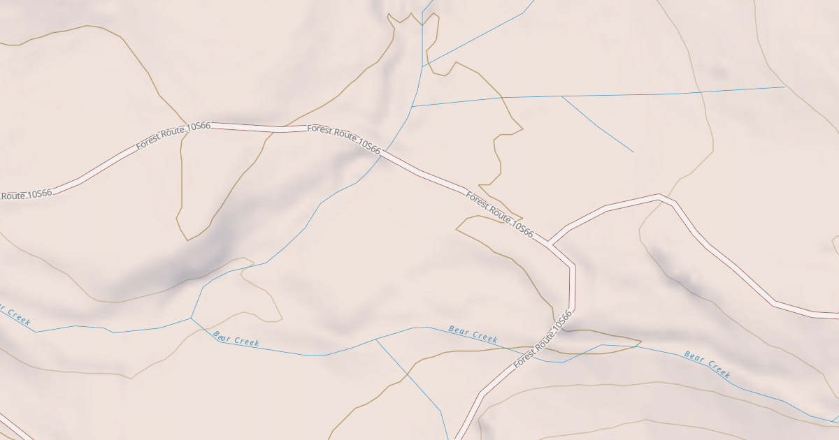 Map preview of BEAR CREEK SPUR Q