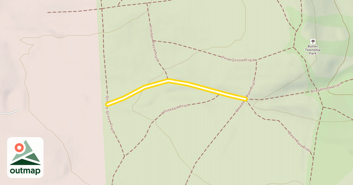 Map of Sawmill Run Trail