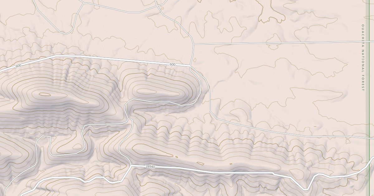 Map preview of USFS National Forest System Roads {46F661D8-0515-4AA1-8551-A77AD40CD653}