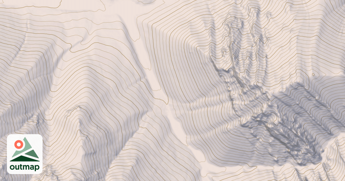 Map of WOOD CANYON, SPUR #2