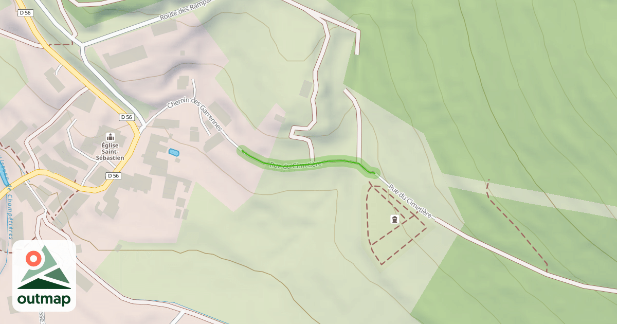 Map of Rue du Cimetière
