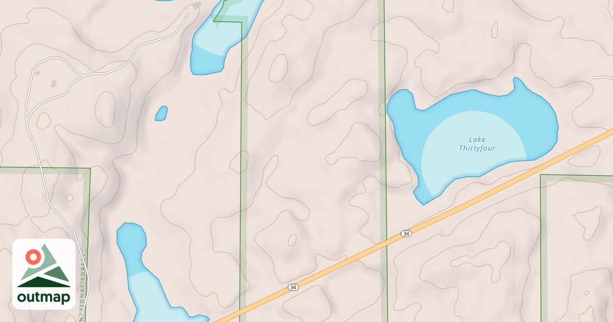 Map of FIFTH LAKE SPUR 2626
