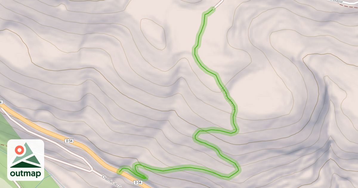 Map of La Poudreuse