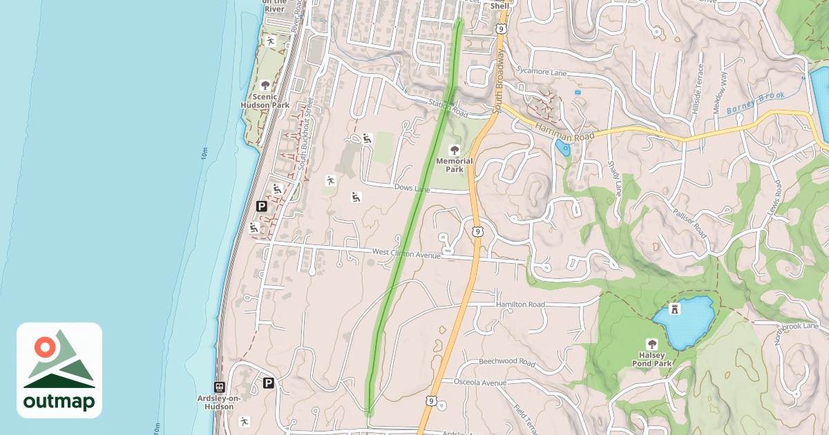 Map of Old Croton Aqueduct Trail