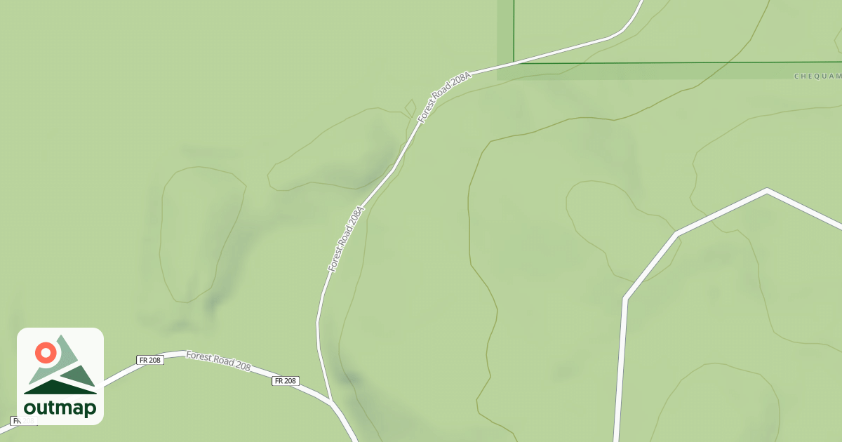 Map of FR 208A