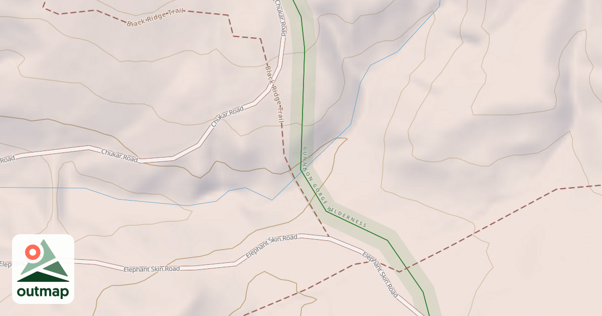 Map of Black Ridge Trail
