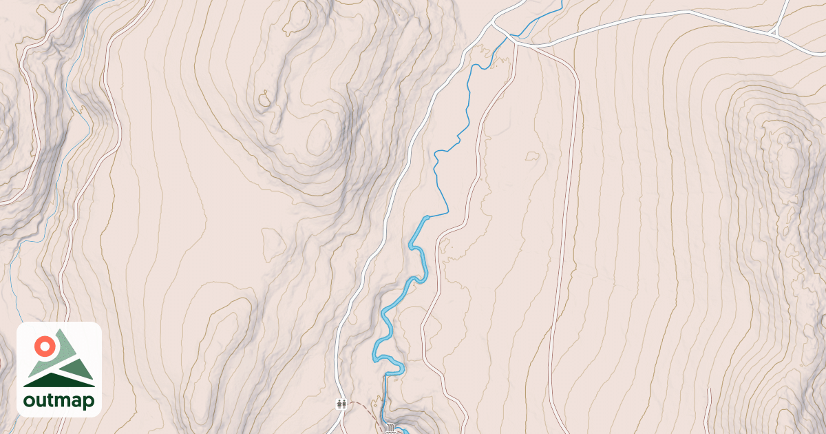 Map of Garfield Falls Rd