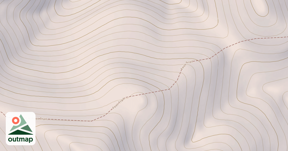 Map of Big Hole Crest