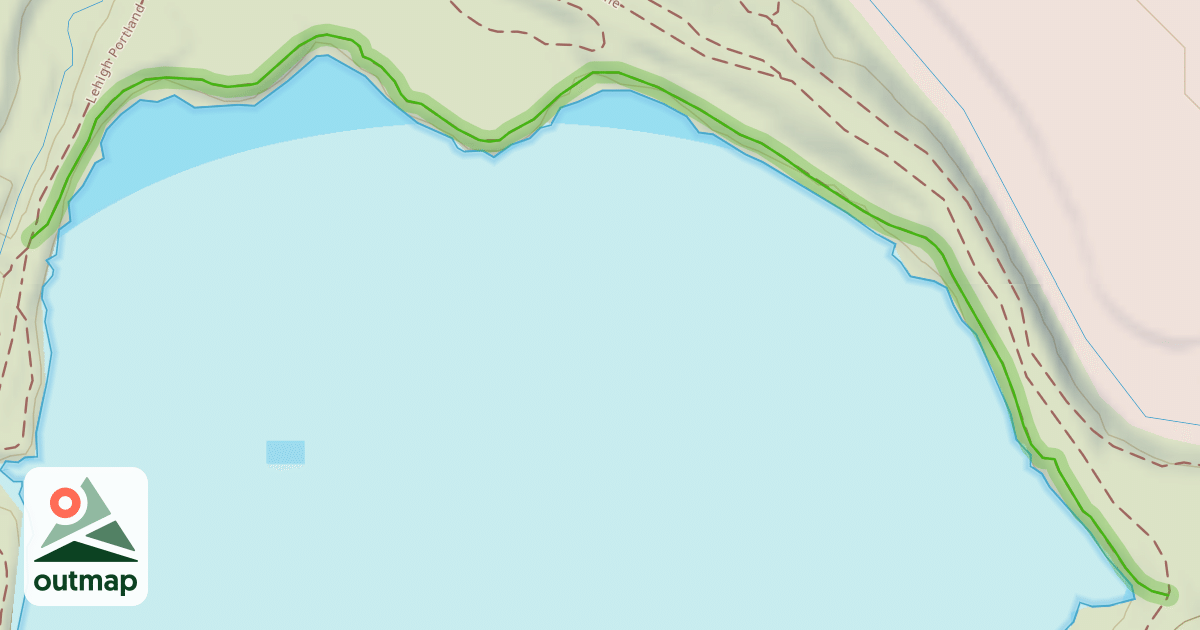 Map of Lehigh Portland Trails: Mountain Goats