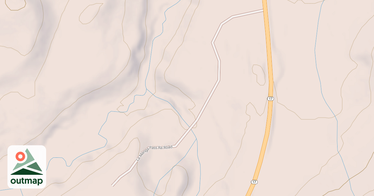 Map of LA MANGA PASS RA
