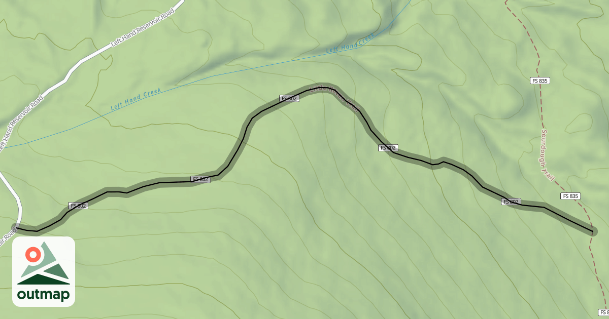 Map of Little Raven Trail