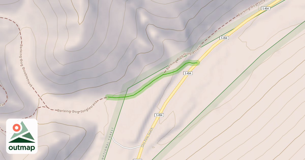 Map of Barking Dog Singletrack