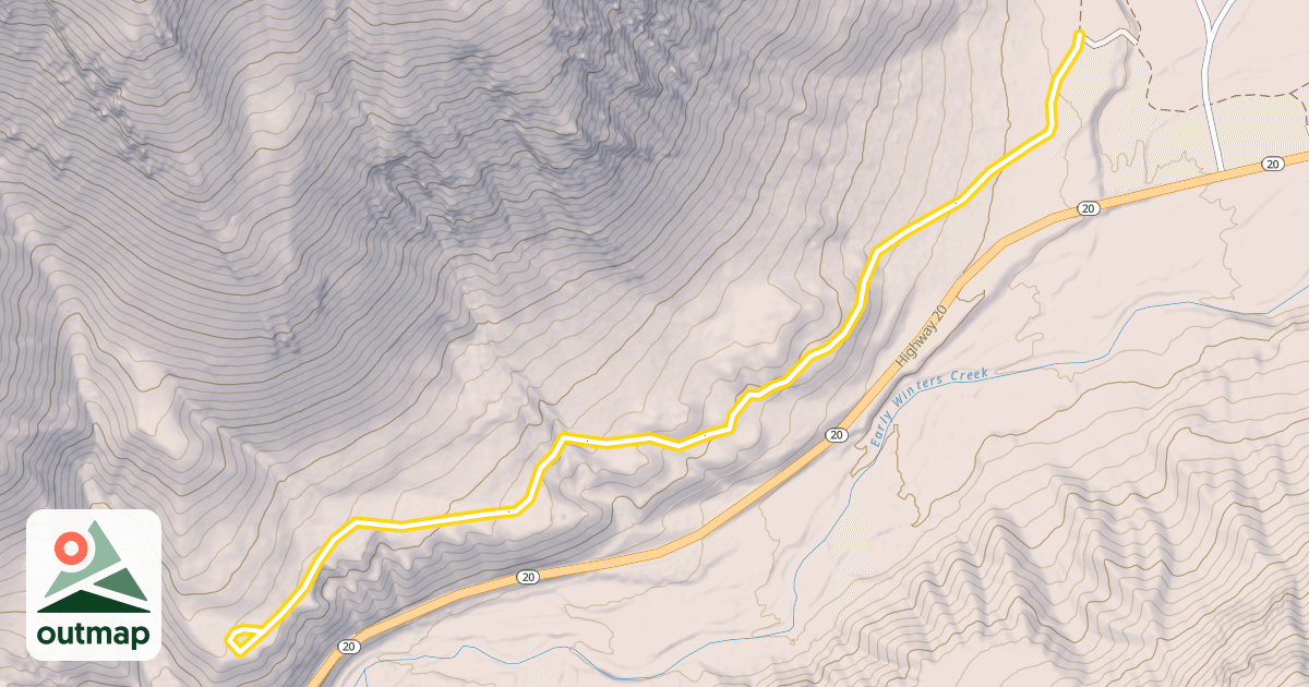 Map of Doe Canyon