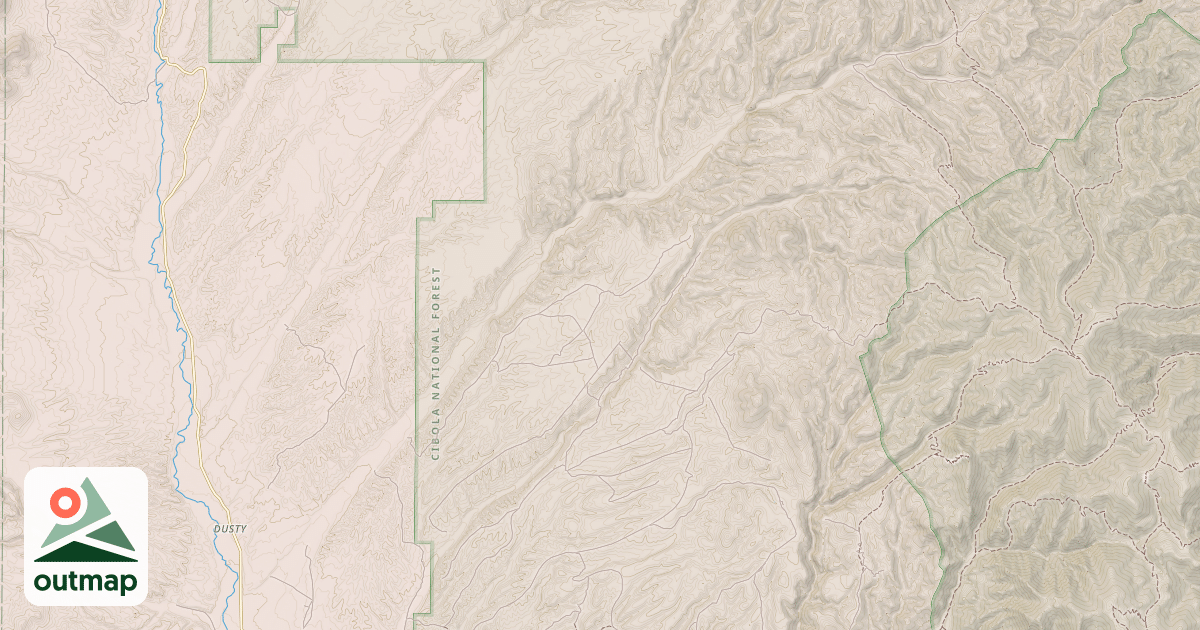 Map of WEST RED CANYON