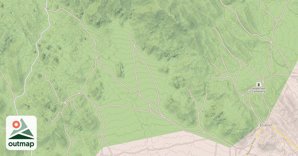 Map of MEXICAN SPRING ROAD