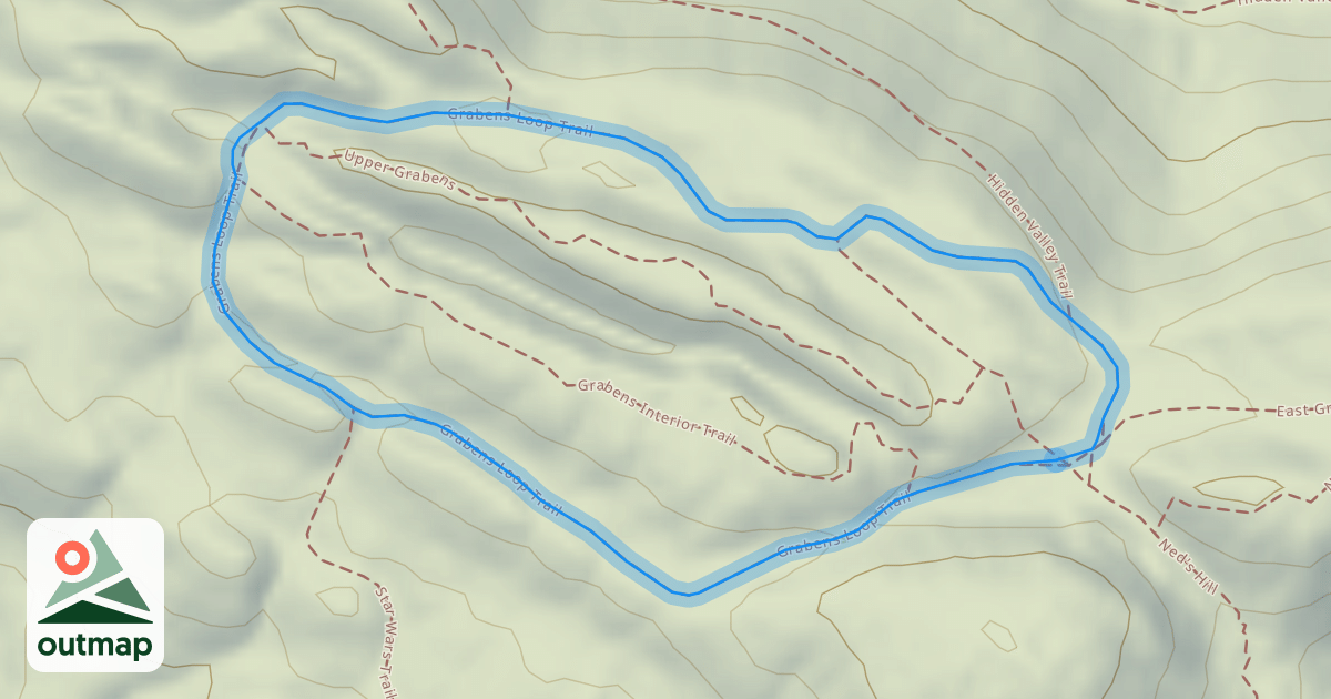 Map of Grabens Loop Trail