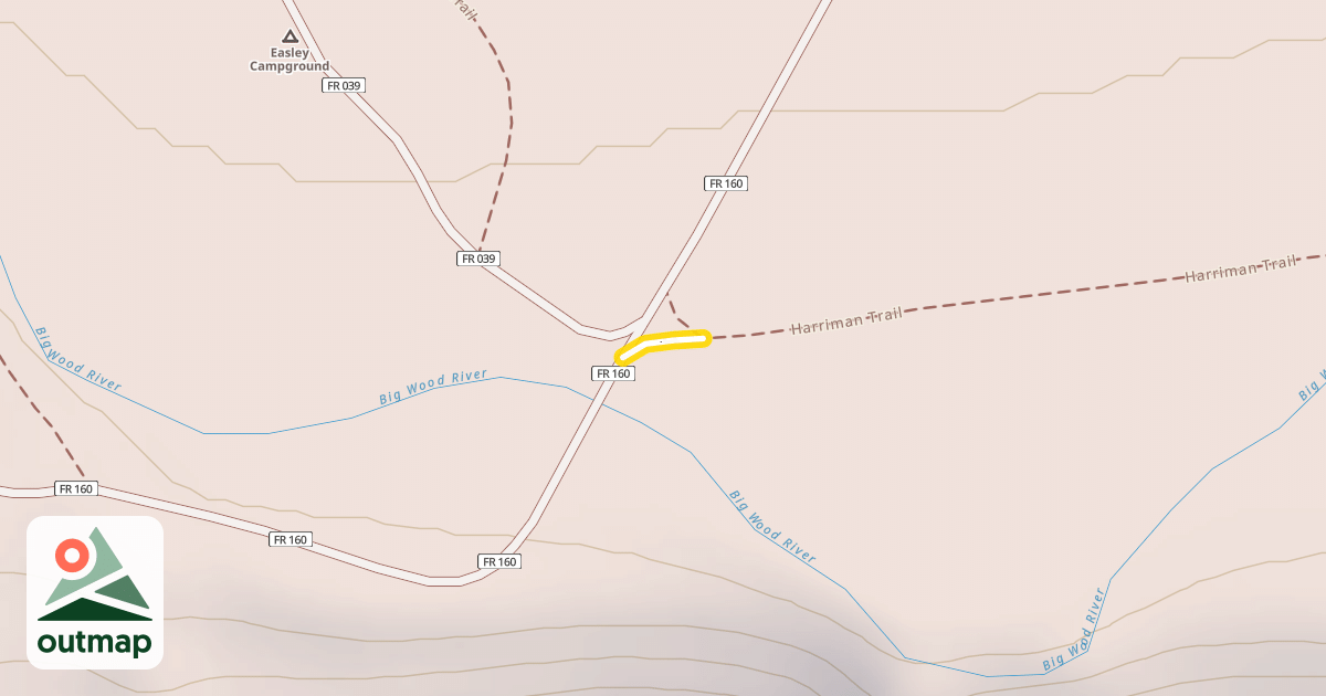 Map of Harriman Trail