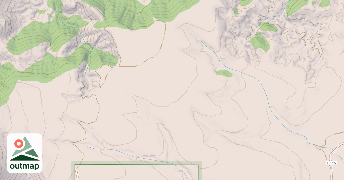 Map of SADDLE MOUNTAIN