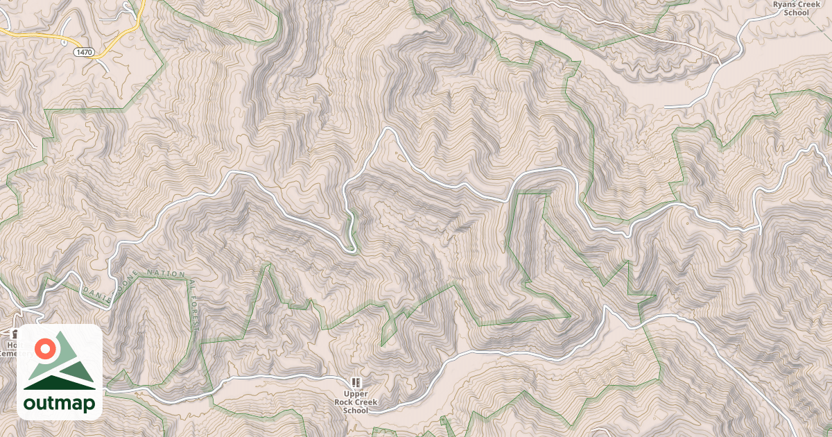 Map of STEPHENS KNOB