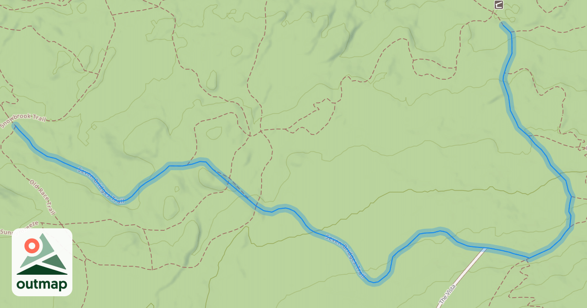 Map of Seven Bridges Trail