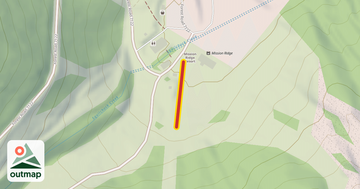 Map of Pika Peak Rope Tow