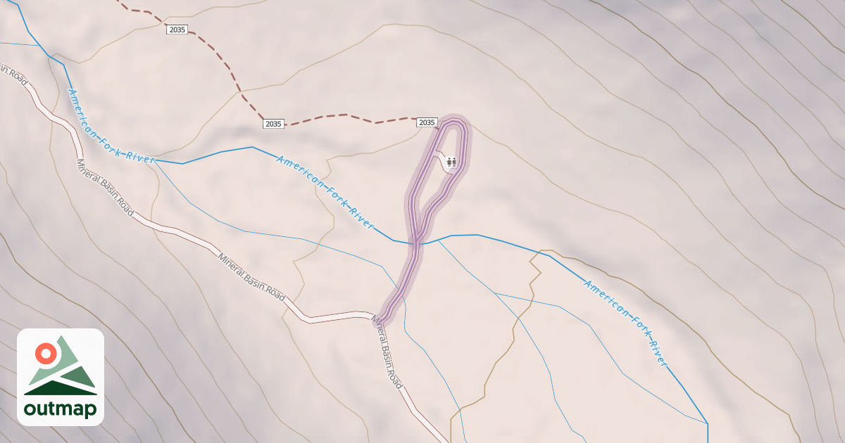 Map of Pittsburg Lake Trailhead Road