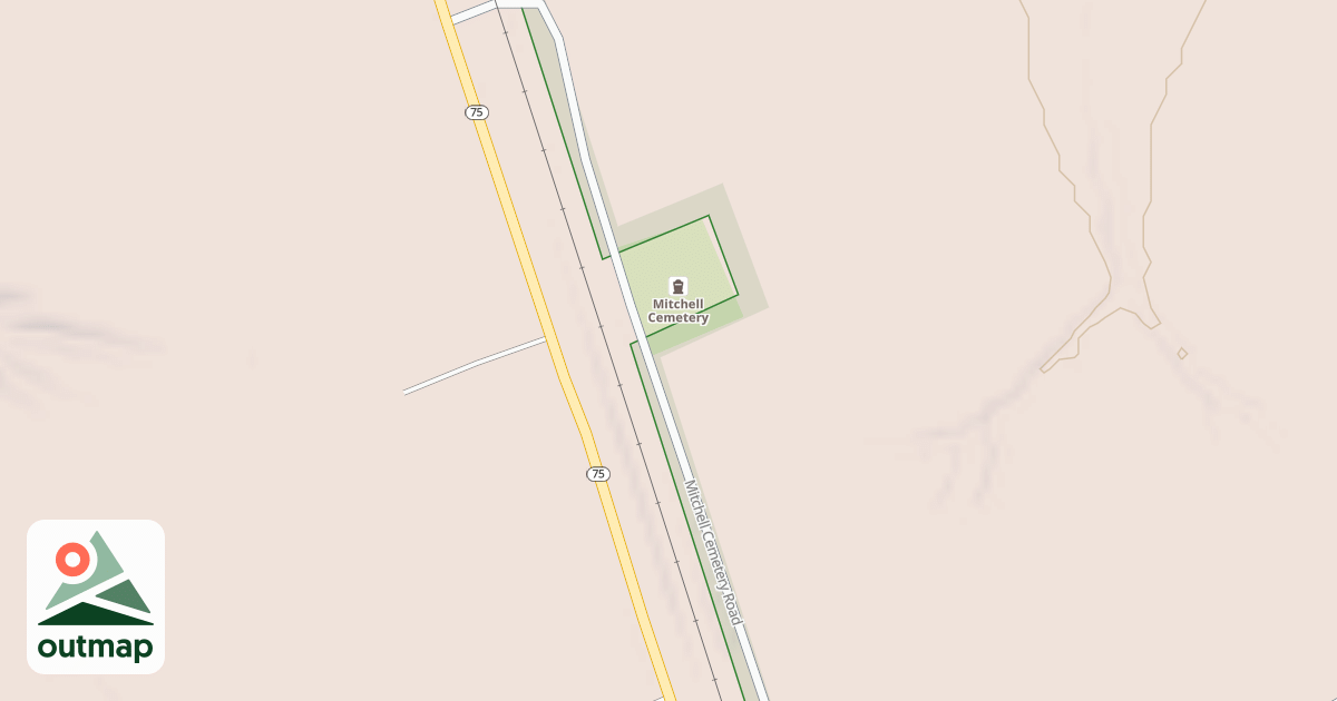 Map of MITCHELL