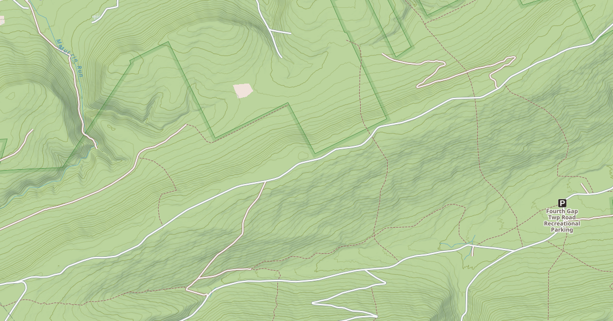 Map preview of Tiadaghton State Forest Snowmobile Trails