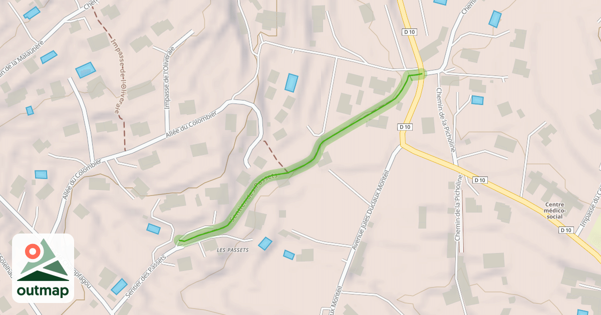 Map of Sentier des Passets