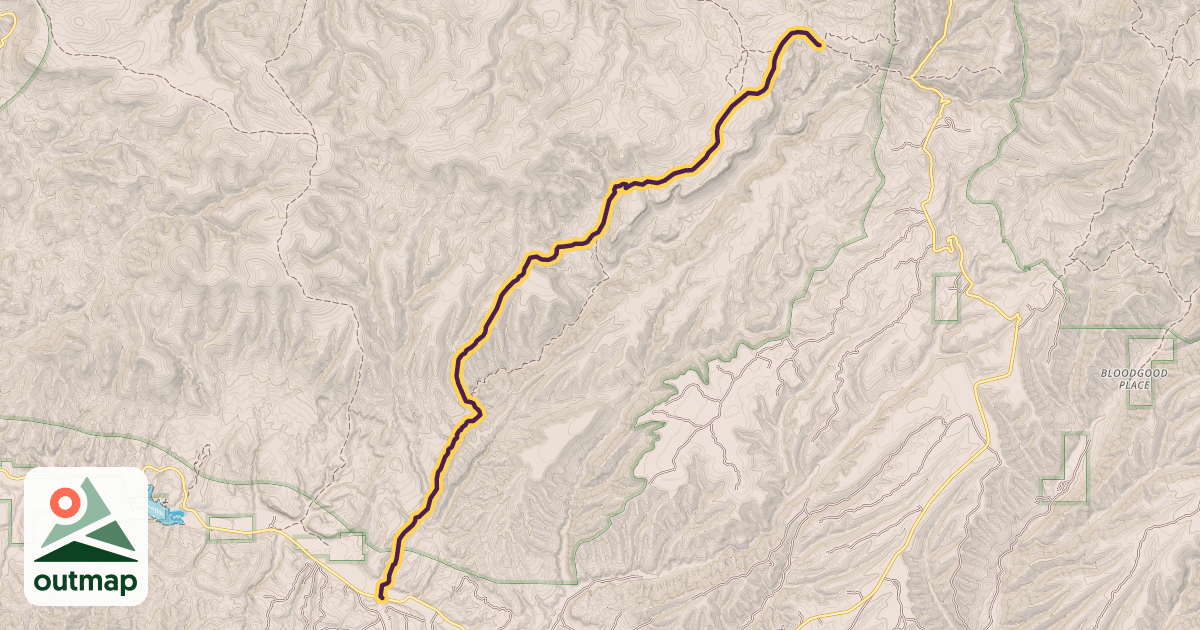 Map of Rocky Canyon Trail #700