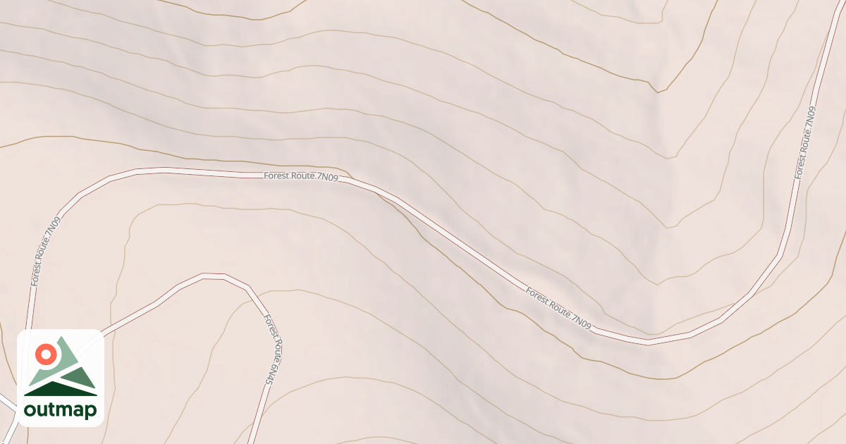 Map of USFS National Forest System Roads {B6F85717-622C-4C52-A111-6D18451A4E54}