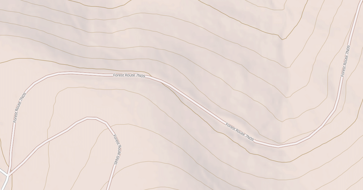 Map preview of USFS National Forest System Roads {B6F85717-622C-4C52-A111-6D18451A4E54}