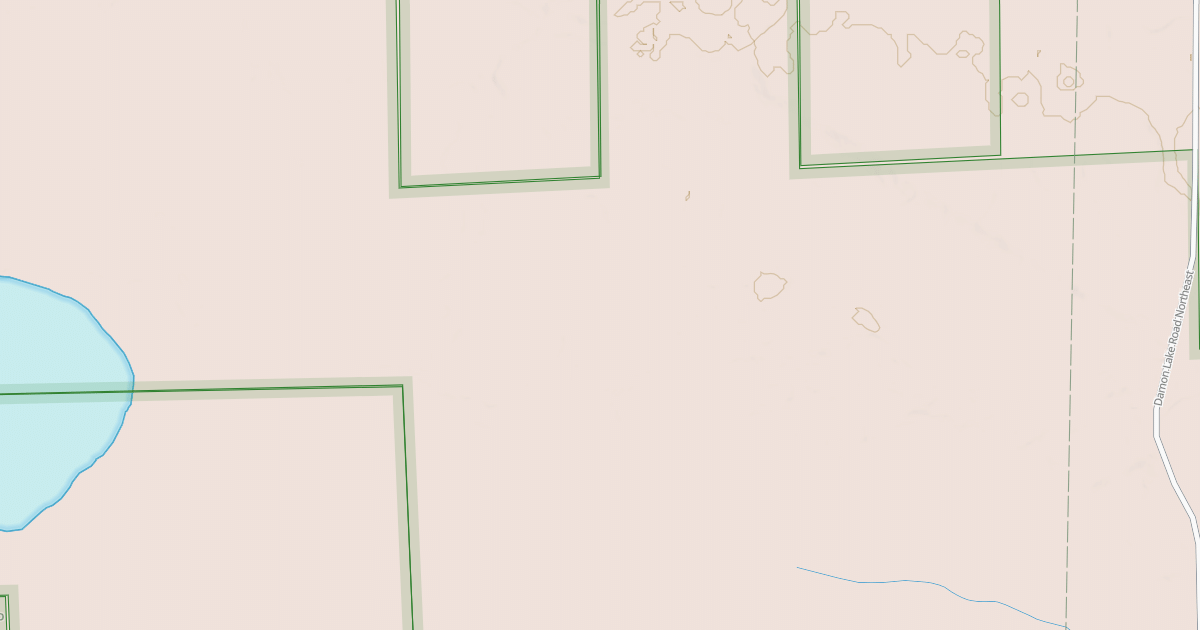 Map preview of GIMMER LAKE ROAD