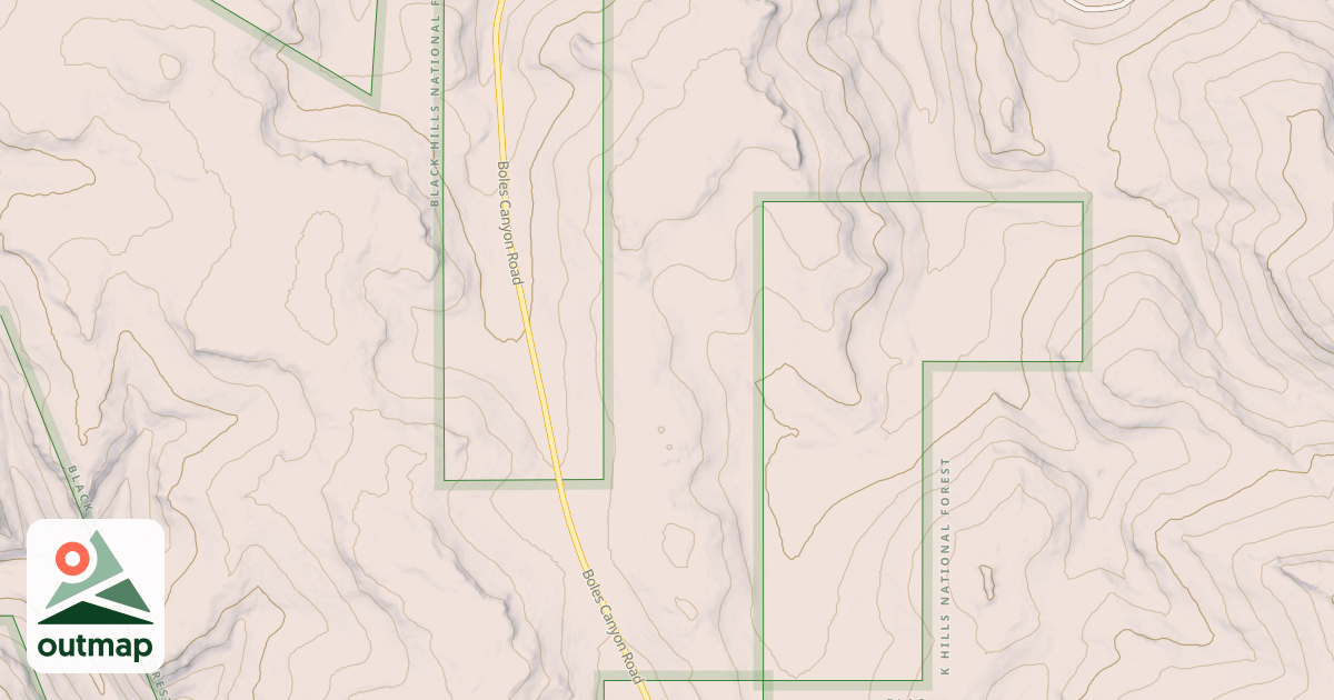 Map of BOLES CANYON BR 6A
