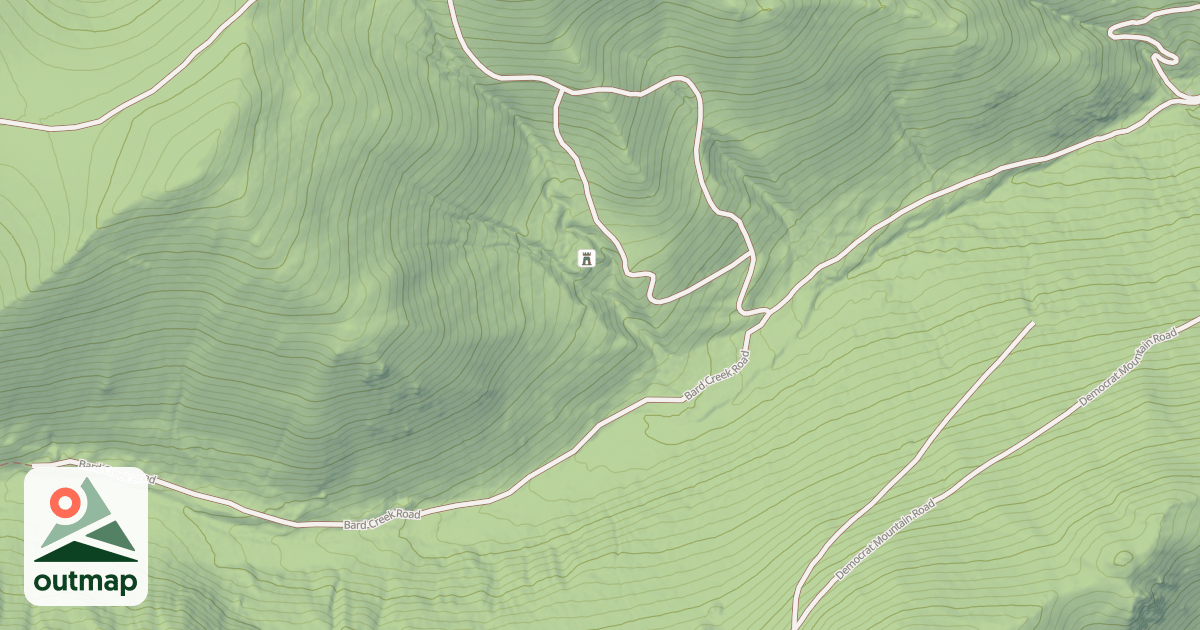 Map of BARD CREEK