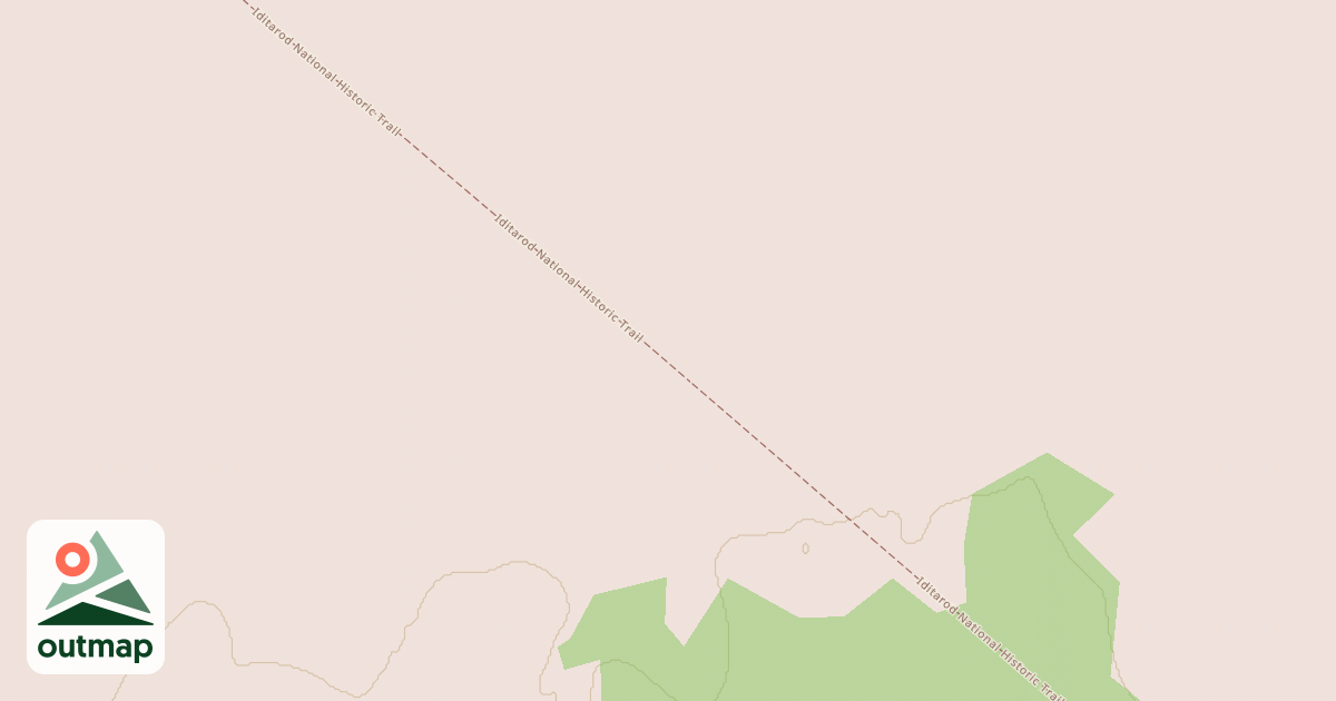 Map of Iditarod National Historic Trail
