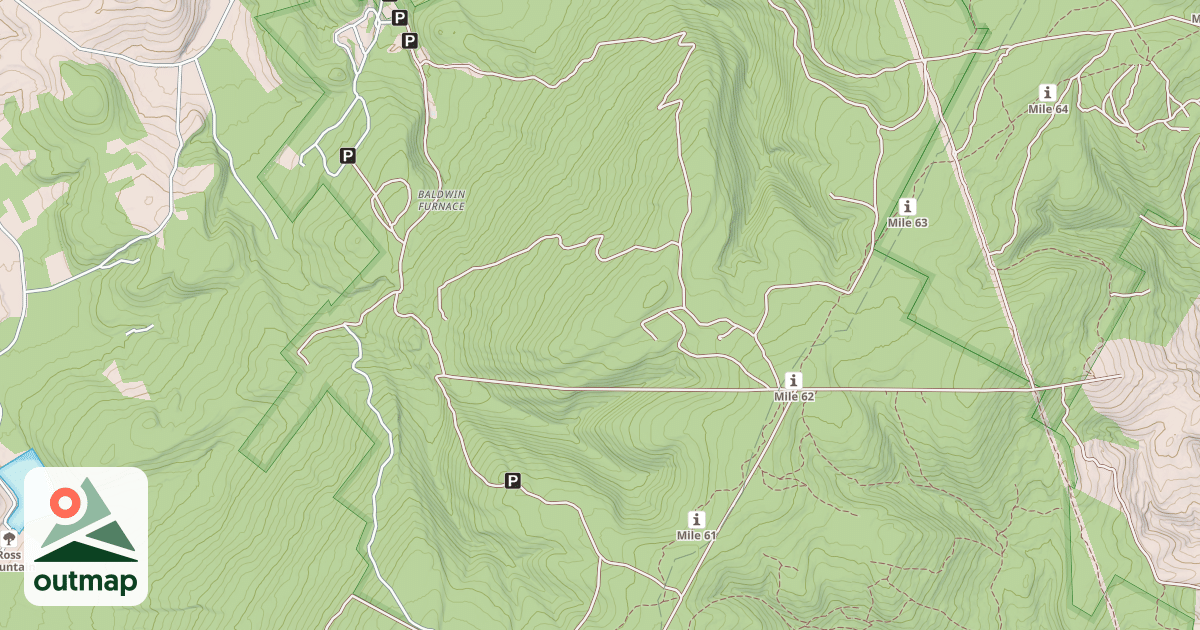 Map of Snowmobile Route