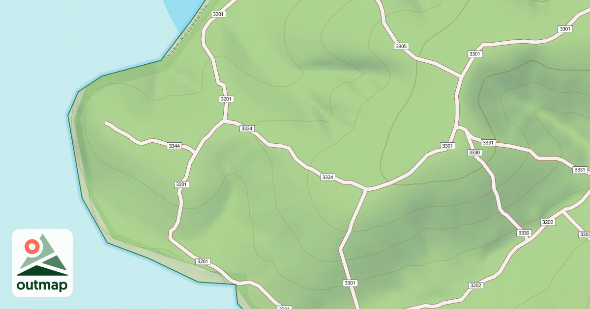Map of USFS Motor Vehicle Use Map Trails 19510