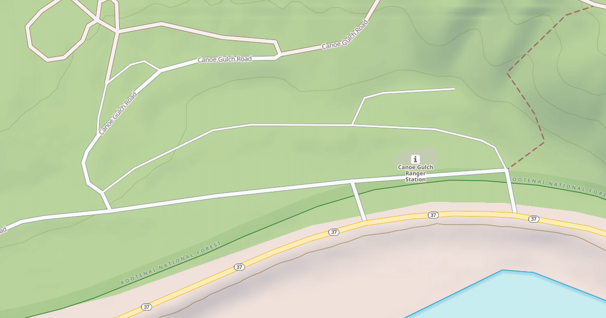 Map preview of CANOE GULCH RANGER STA B