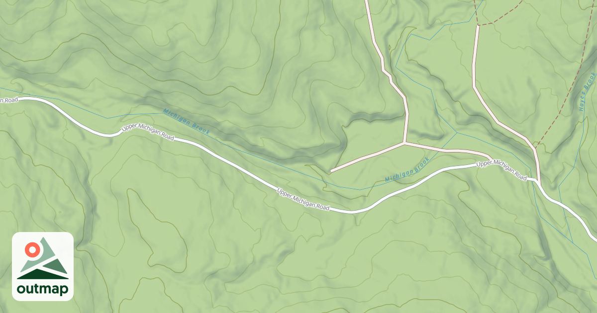 Map of Bloodroot Gap
