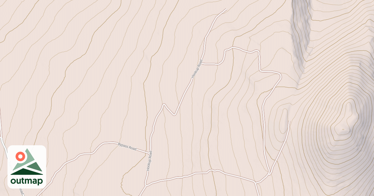 Map of HICKUP ROAD