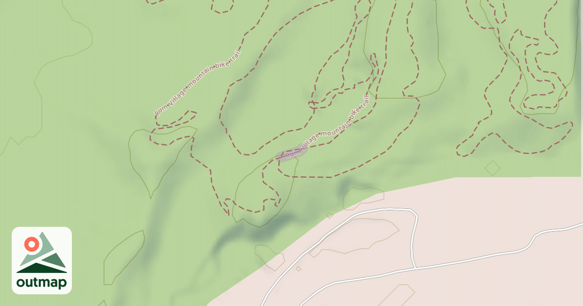 Map of Rum Village mountain bike trail