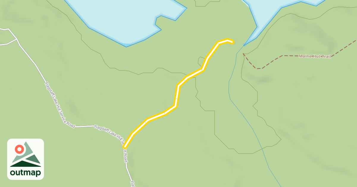Map of Maine Hut Trail