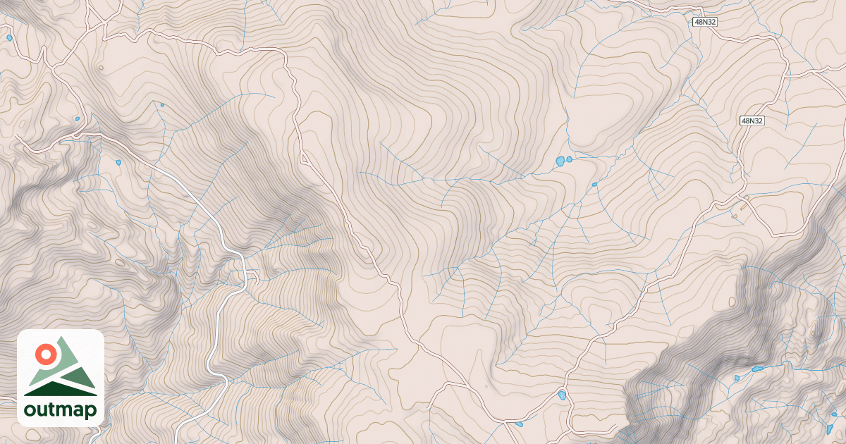 Map of BIDWELL MTN