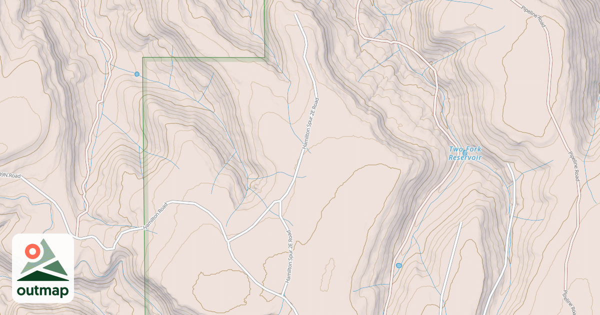 Map of HAMILTON SPUR 2E