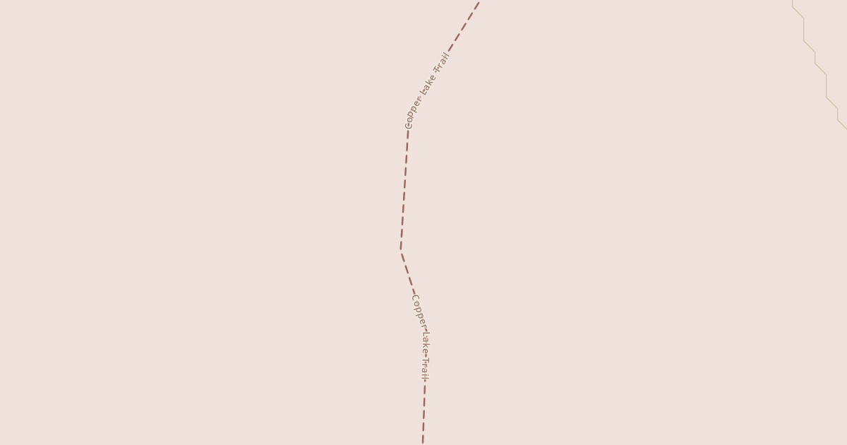 Map preview of Copper Lake Trail