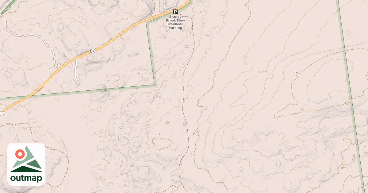 Map of Brandy Brook Flow Trail