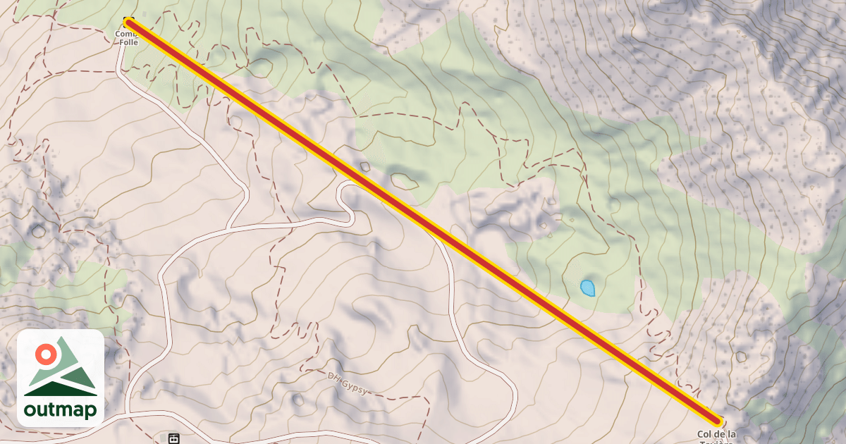 Map of Combe Folle