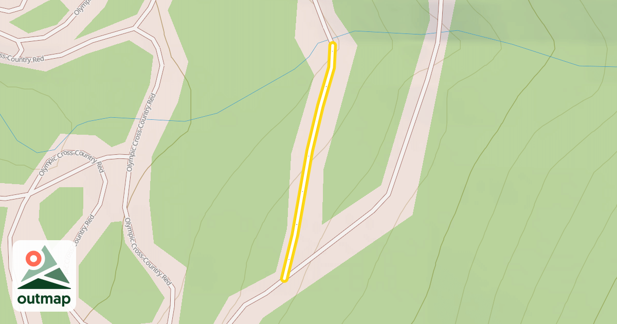 Map of Olympic Cross-Country Red